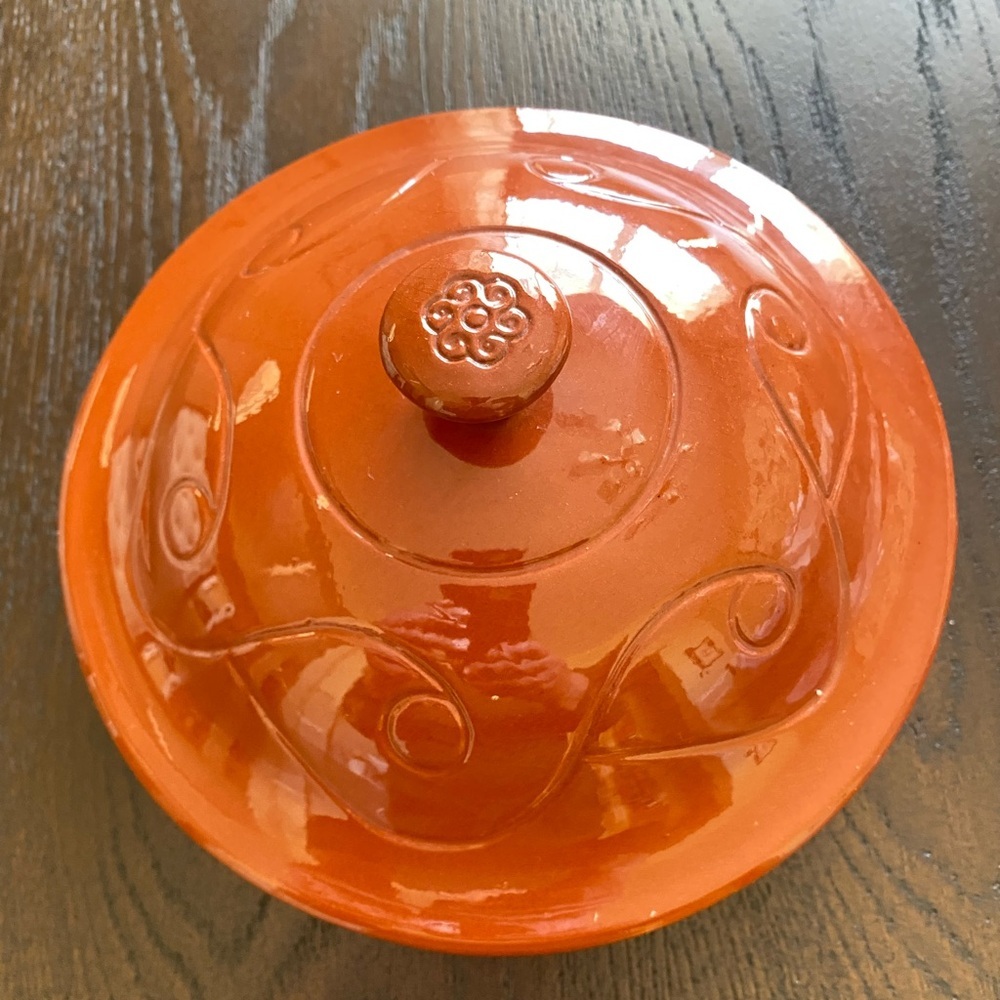 Wieland Ware Terracotta Orange Ceramic Lid - BRAND NEW
